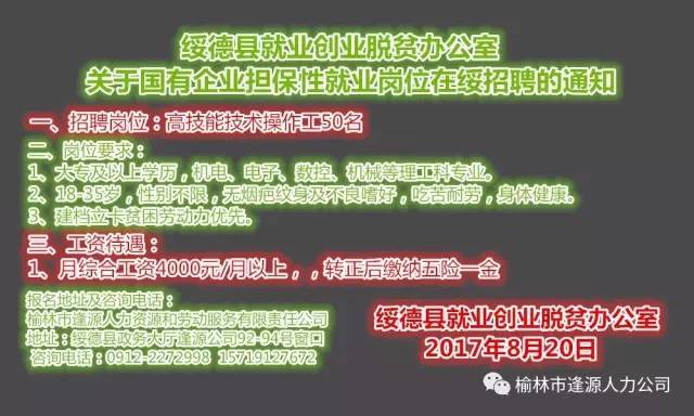 绥德最新招聘动态与就业市场分析概况